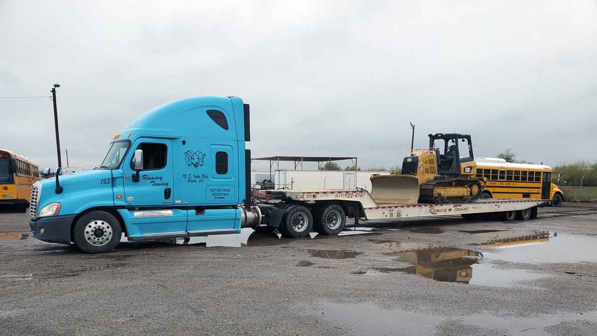 heavy equipment hauling